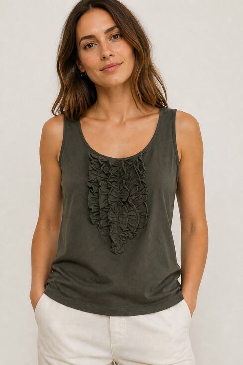 Lauren Ralph Lauren Tops - Lauren Ralph Lauren Olive Green Sleeveless Tank Top L